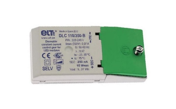 ELT 9918031 DLC110/350-B LEDdriver 350mA 3W-10W primair dimbaar